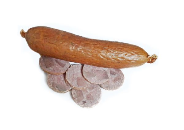 Колбаса полукопчёная Домашняя с печенью