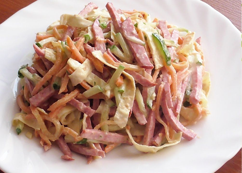 Популярные блюда из колбасы