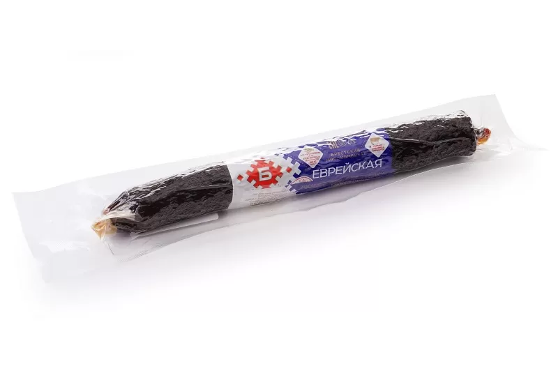 Колбаса сырокопченая «Еврейская» в газовой упаковке