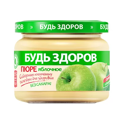 Пюре яблочное «Будь здоров»
