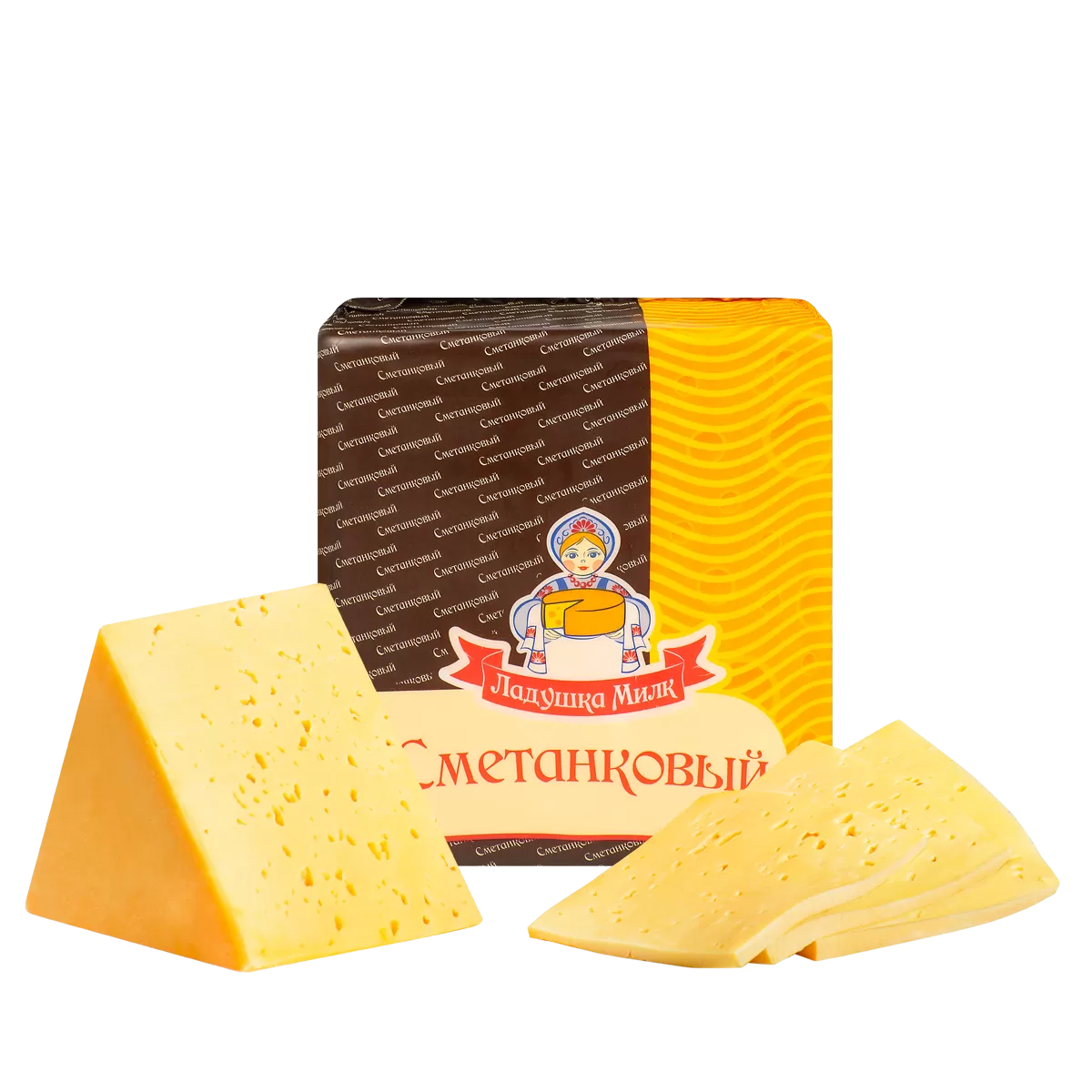 Продукт сычужный Сметанковый "Ладушка милк" 2 кг