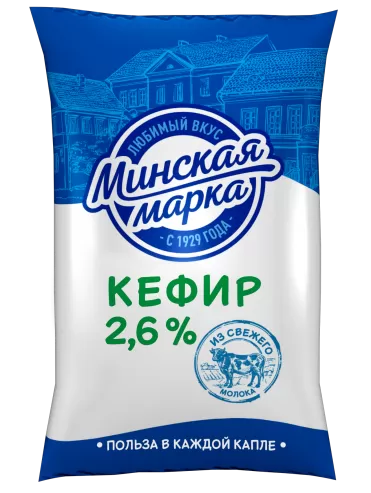 Кефир 2,6% 1 л "Минская марка"