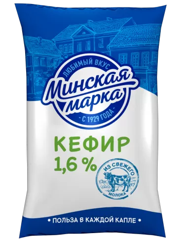 Кефир 1,6% 1 л "Минская марка"
