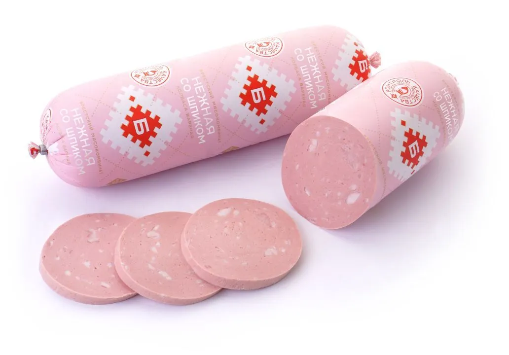 Колбаса вареная "Нежная со шпиком"