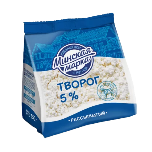 Творог "Минская марка" рассыпчатый 5% 350 г